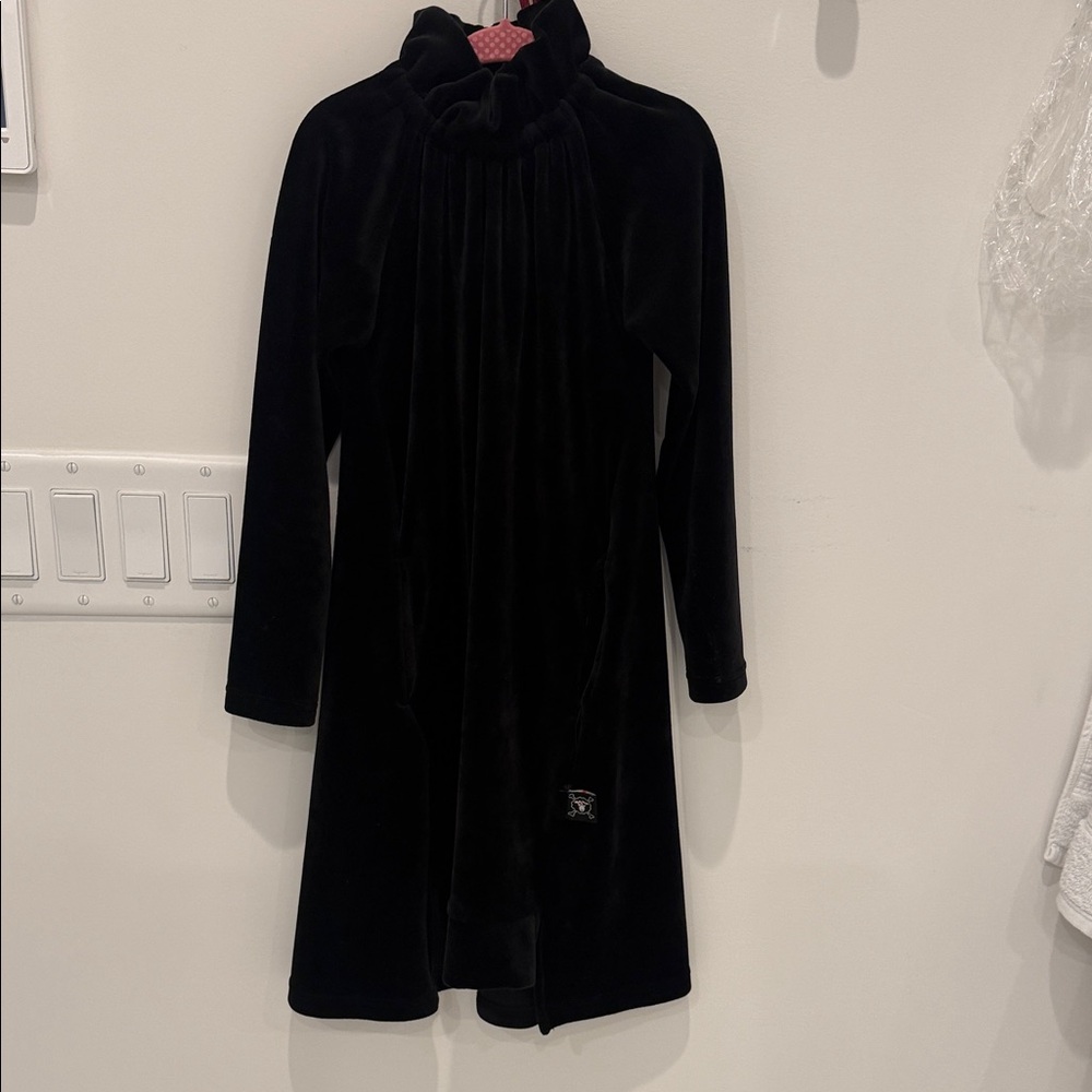Elegant Black Velvet Girl's party dress